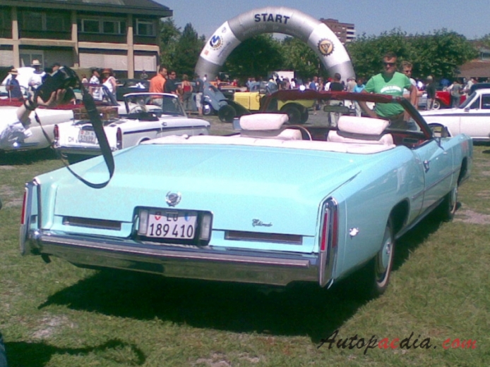 Cadillac Eldorado 9. generacja 1971-1978 (1976 convertible 2d), tył