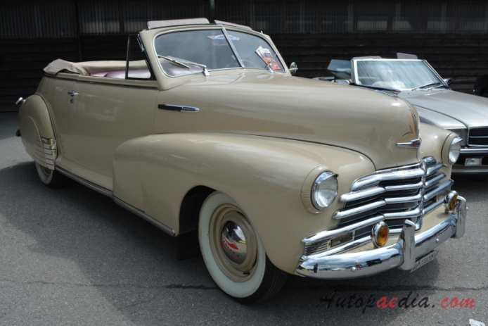 Chevrolet 1947 (Chevrolet Fleetmaster convetible 2d), right front view