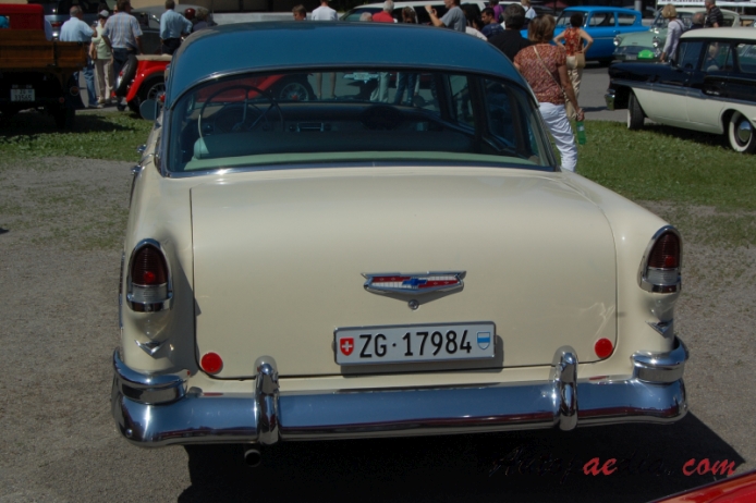 Chevrolet Bel Air 2nd generation 1955-1957 (1955 sedan 4d), rear view