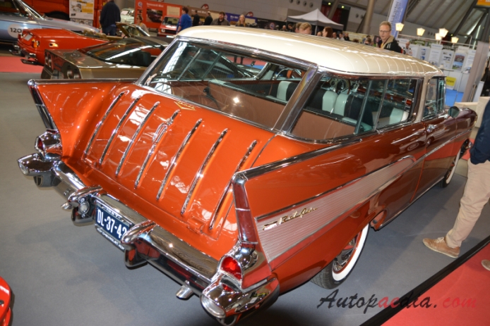 Chevrolet Bel Air 2nd generation 1955-1957 (1957 Nomad Station Wagon 3d), right rear view