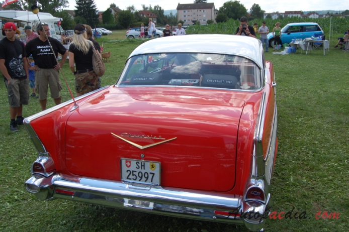 Chevrolet Bel Air 2nd generation 1955-1957 (1957 hardtop 2d), rear view