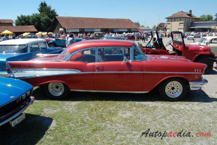 Chevrolet Bel Air 2nd generation 1955-1957 (1957 hardtop 2d), right side view