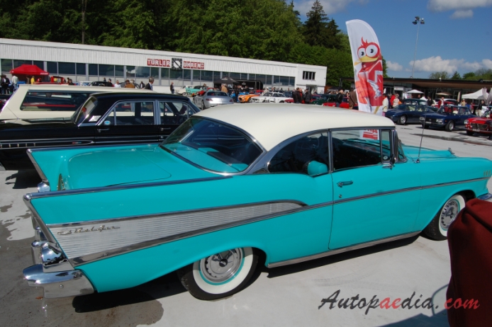 Chevrolet Bel Air 2nd generation 1955-1957 (1957 hardtop 2d), right side view