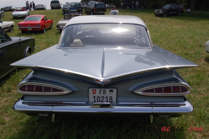 Chevrolet Bel Air 4th generation 1958-1960 (1959 sedan 4d), rear view