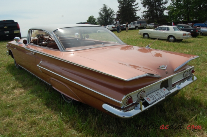 Chevrolet Bel Air 4th generation 1958-1960 (1960 hardtop 2d),  left rear view