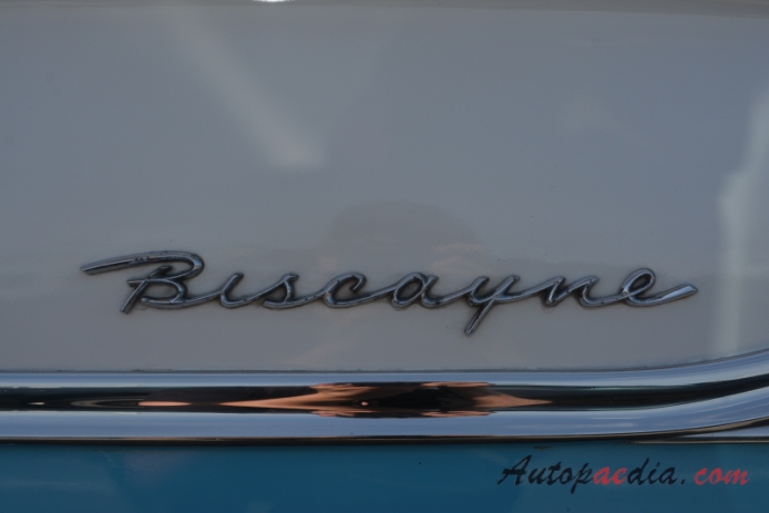 Chevrolet Biscayne 1. generacja 1958-1960 (1958 sedan 2d), emblemat bok 