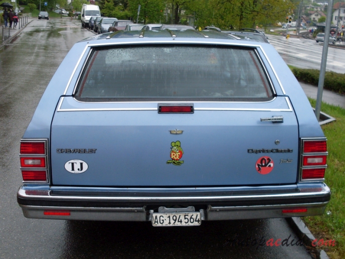 Chevrolet Caprice 3. generacja 1977-1990 (1987-1990 Chevrolet Caprice Classic station wagon 5d), tył