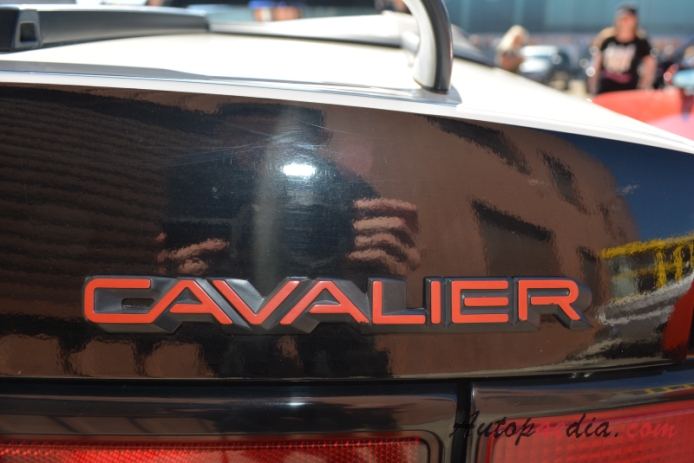 Chevrolet Cavalier 2nd generation 1988-1994 (1988 Chevrolet Cavalier Z24 convetible 2d), rear emblem  