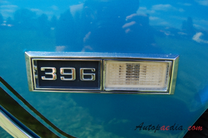 Chevrolet Chevelle 2. generacja 1967-1972 (1968 Chevrolet Chevelle SS-396 Sport Coupé 2d), emblemat bok 