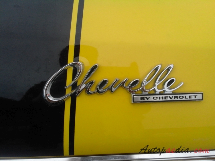 Chevrolet Chevelle 2. generacja 1967-1972 (1969 Chevrolet Chevelle SS-396 hardtop Coupé 2d), emblemat tył 