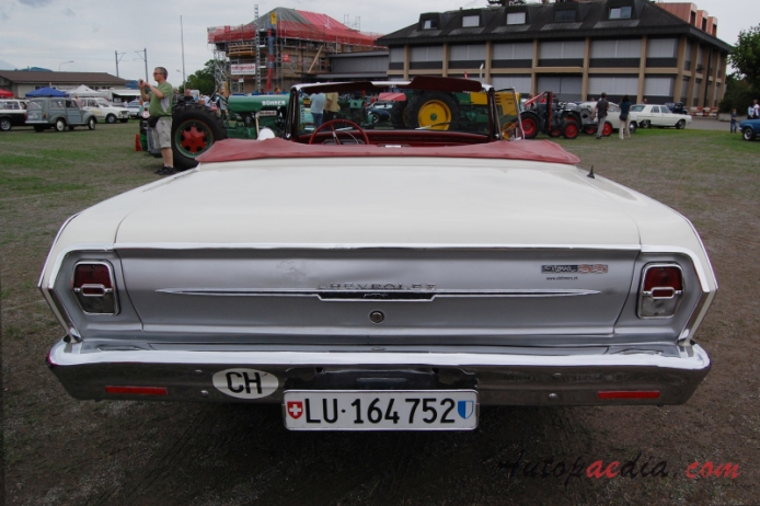 Chevrolet Chevy II 1. generacja 1962-1965 (1963 Chevrolet Chevy II Nova SS Super Sport cabriolet 2d), tył