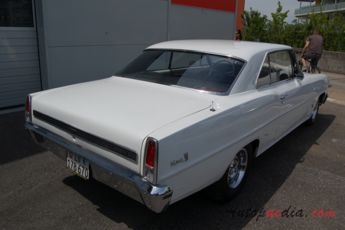 Chevrolet Chevy II 2nd generation 1966-1967 (1967 hardtop 2d), right rear view