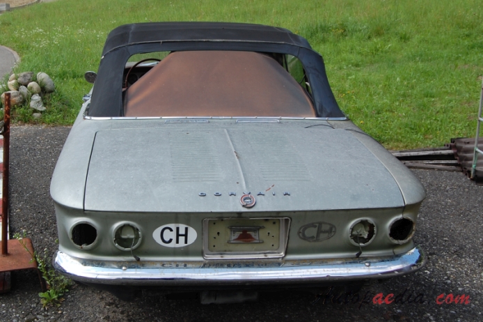 Chevrolet Corvair 1st generation 1960-1964 (1962-1964 Chevrolet Corvair Monza Spyder Turbo cabriolet 2d), rear view