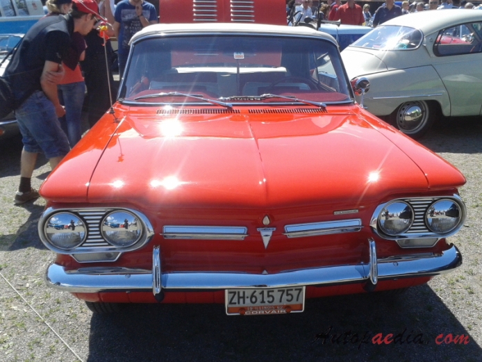 Chevrolet Corvair 1. generacja 1960-1964 (1962-1964 Chevrolet Corvair Monza kabriolet 2d), przód