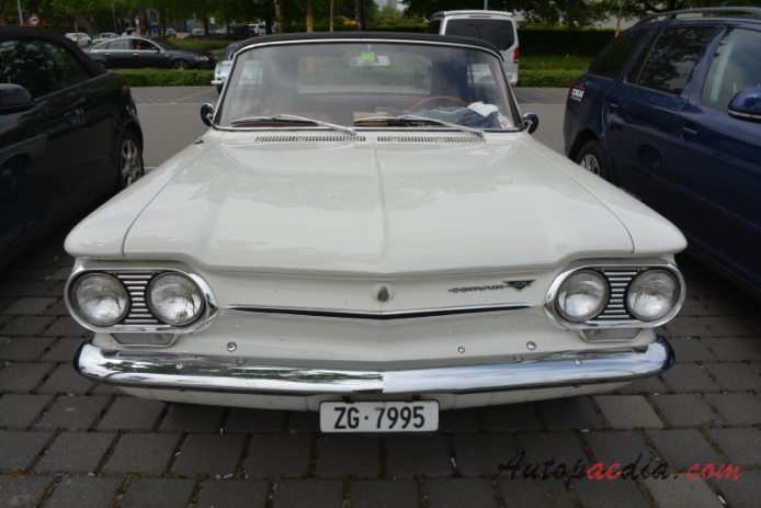 Chevrolet Corvair 1. generacja 1960-1964 (1962-1964 Chevrolet Corvair Monza kabriolet 2d), przód