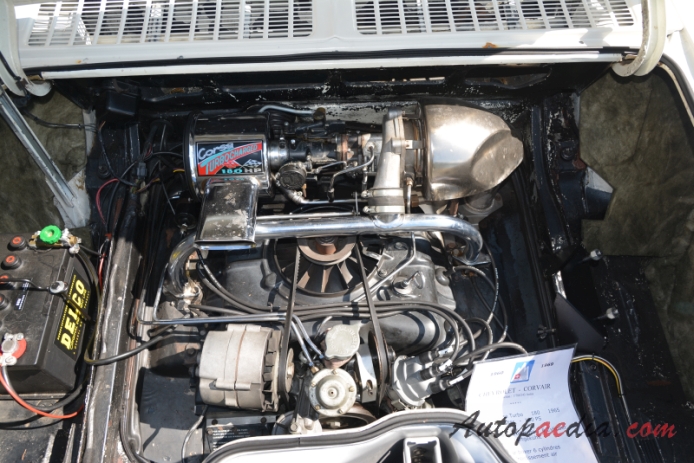 Chevrolet Corvair 2nd generation 1965-1969 (1965 Chevrolet Corvair Corsa Turbo 2.7L hardtop Coupé 2d), engine  