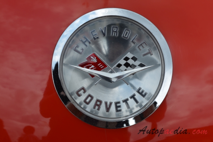 Chevrolet Corvette C1 1953-1962 (1958 convetible 2d), rear emblem  
