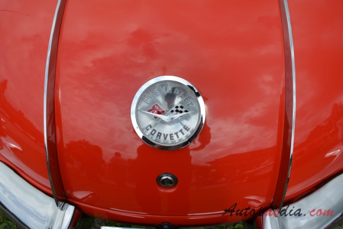 Chevrolet Corvette C1 1953-1962 (1958 convetible 2d), rear emblem  