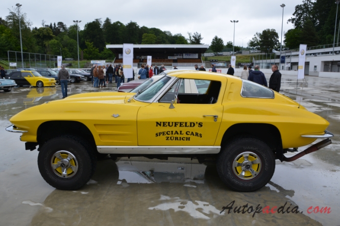 Chevrolet Corvette C2 Sting Ray 1963-1967 (1963 Chevrolet Corvette 4x4 off-road przeróbka 2d), lewy bok