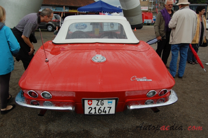 Chevrolet Corvette C2 Sting Ray 1963-1967 (1964 kabriolet 2d), tył