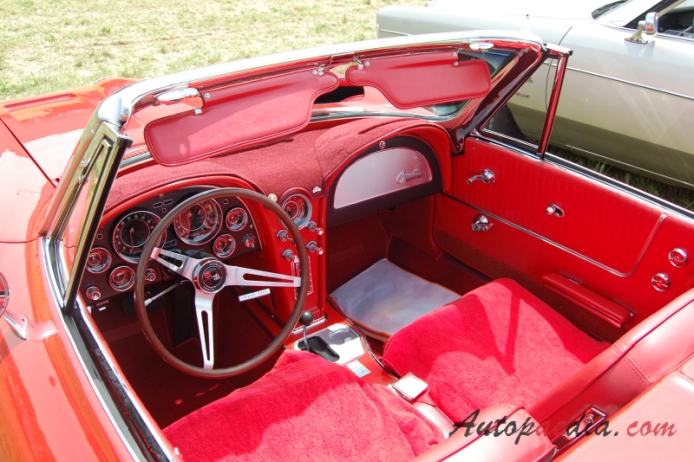 Chevrolet Corvette C2 Sting Ray 1963-1967 (1964 kabriolet 2d), wnętrze