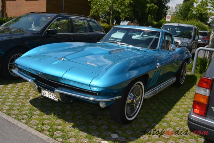 Chevrolet Corvette C2 Sting Ray 1963-1967 (1965 Chevrolet Corvette 396 Coupé 2d), lewy przód