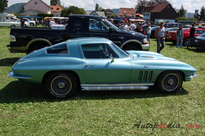 Chevrolet Corvette C2 Sting Ray 1963-1967 (1966 Coupé 2d), prawy bok