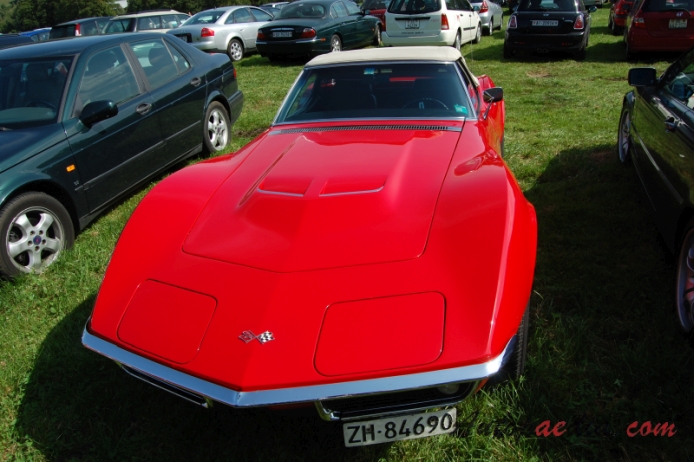 Chevrolet Corvette C3 1968-1982 (1969 Chevrolet Corvette Stingray convetible 2d), front view