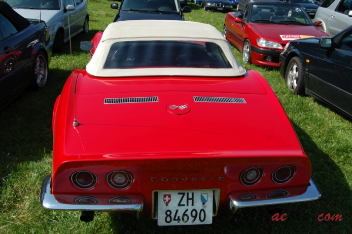 Chevrolet Corvette C3 1968-1982 (1969 Chevrolet Corvette Stingray kabriolet 2d), tył