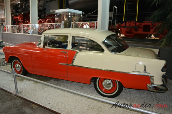 Chevrolet Delray 1954-1958 (1955 sedan 2d), right side view
