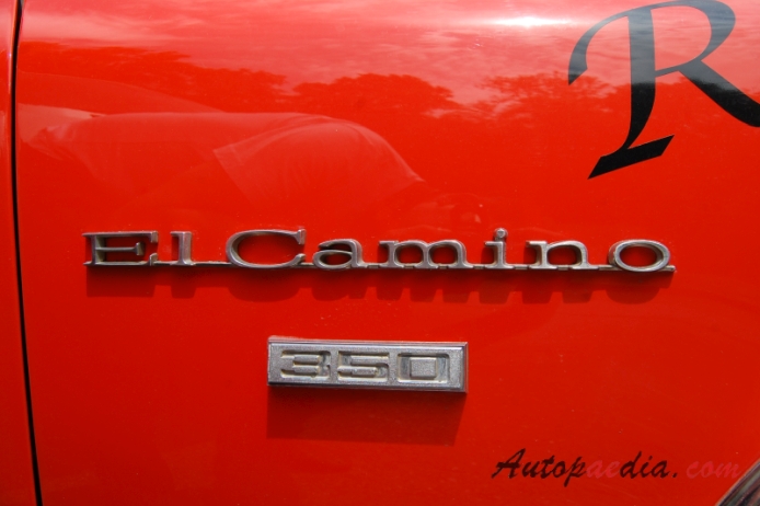 Chevrolet El Camino 3rd generation 1968-1972 (1971 Chevrolet El Camino SS 350 pickup 2d), side emblem 