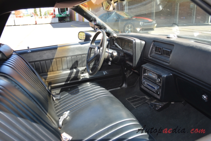 Chevrolet El Camino 5. generacja 1978-1987 (1979 Chevrolet El Camino SS pickup 2d), wnętrze