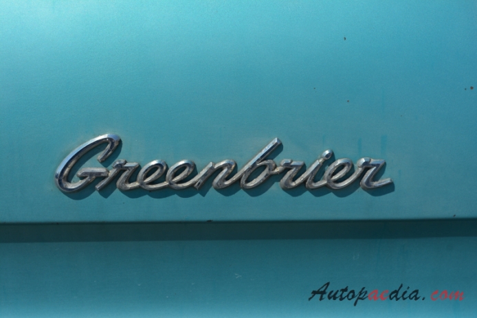 Chevrolet Greenbrier 1961-1965 (van 4d), side emblem 