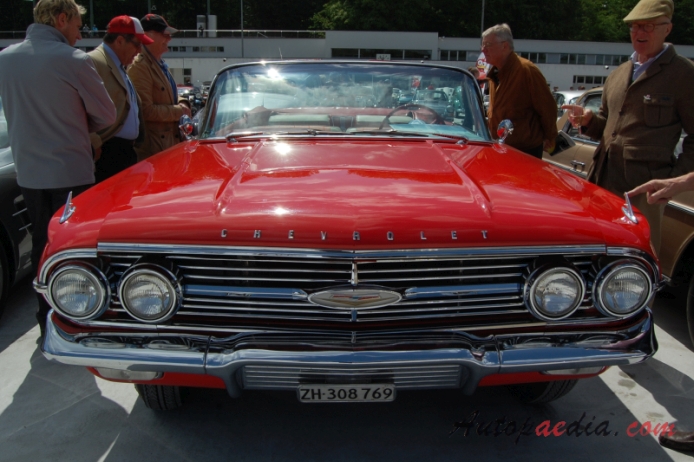 Chevrolet Impala 2nd generation 1959-1960 (1960 convetible 2d), front view