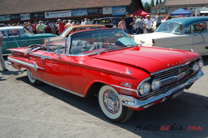 Chevrolet Impala 2nd generation 1959-1960 (1960 convetible 2d), right front view