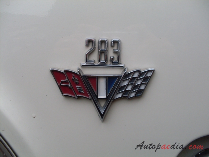 Chevrolet Impala 4th generation 1965-1970 (1965 Chevrolet Impala 283 convetible 2d), side emblem 