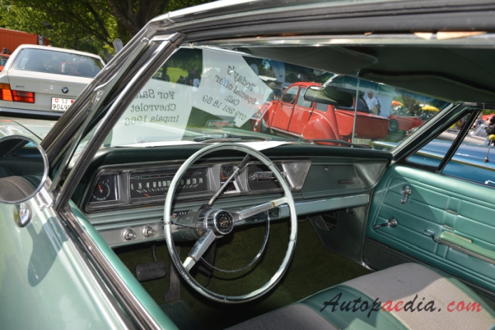 Chevrolet Impala 4. generacja 1965-1970 (1966 Chevrolet Impala hardtop 2d), wnętrze