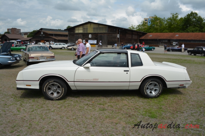 Chevrolet Monte Carlo 4. generacja 1981-1988 (1986 Chevrolet Monte Carlo SS T-top targa Coupé 2d), lewy bok