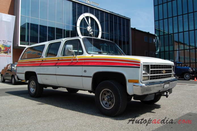Chevrolet Suburban 7. generacja 1973-1991 (1989-1991 Chevrolet Suburban 1500 fuel injection 4x4 SUV 5d), prawy przód