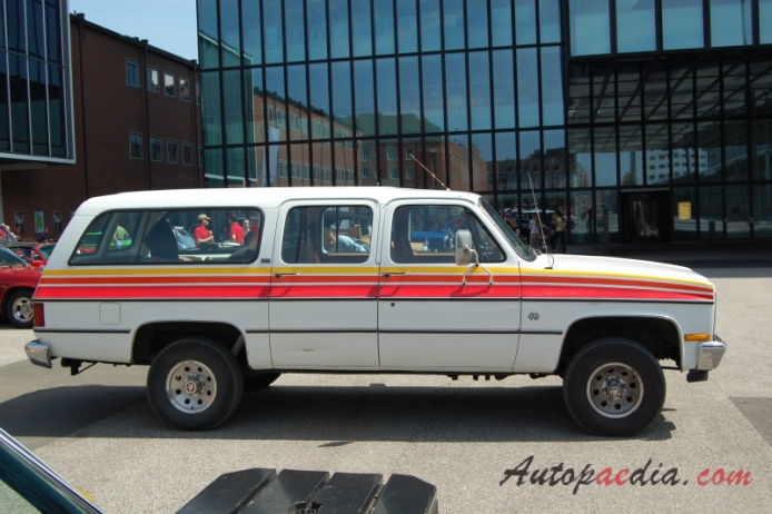 Chevrolet Suburban 7. generacja 1973-1991 (1989-1991 Chevrolet Suburban 1500 fuel injection 4x4 SUV 5d), prawy bok
