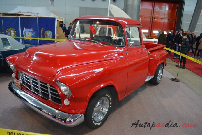 Chevrolet Task Force 1955-1959 (1955-1956 pickup 2d), left front view