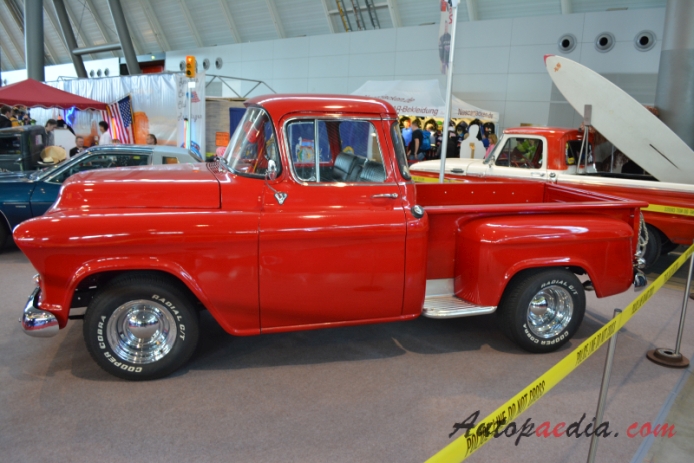 Chevrolet Task Force 1955-1959 (1955-1956 pickup 2d), left side view