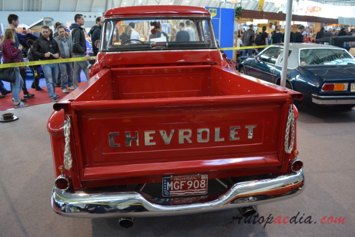 Chevrolet Task Force 1955-1959 (1955-1956 pickup 2d), rear view