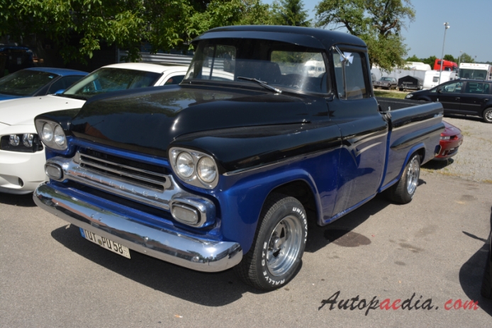 Chevrolet Task Force 1955-1959 (1958-1959 Fleetside pickup 2d), lewy przód