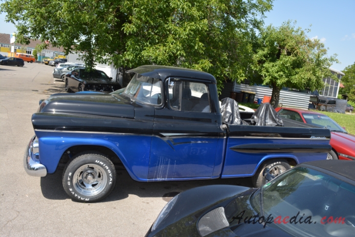 Chevrolet Task Force 1955-1959 (1958-1959 Fleetside pickup 2d), lewy bok