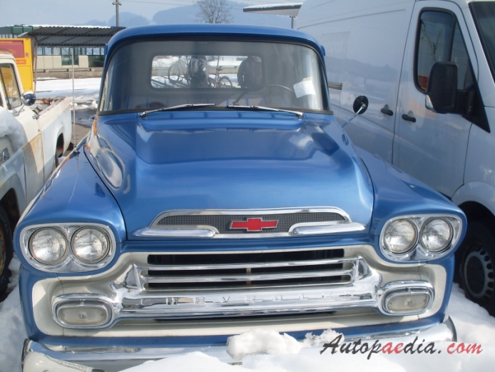 Chevrolet Task Force 1955-1959 (1959 Chevrolet Apache 31 pickup 2d), front view