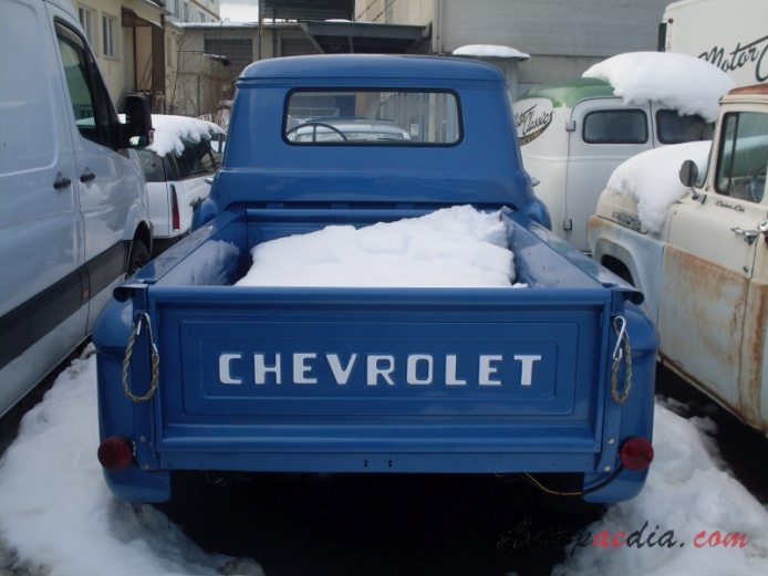Chevrolet Task Force 1955-1959 (1959 Chevrolet Apache 31 pickup 2d), rear view