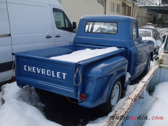 Chevrolet Task Force 1955-1959 (1959 Chevrolet Apache 31 pickup 2d), right rear view