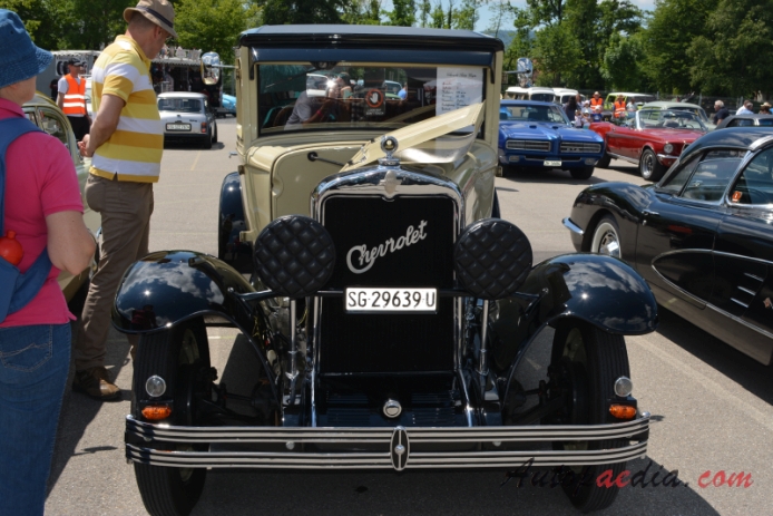 Chevrolet 1929 (Chevrolet Series AC International Fisher Sedan Coupé 2d), front view