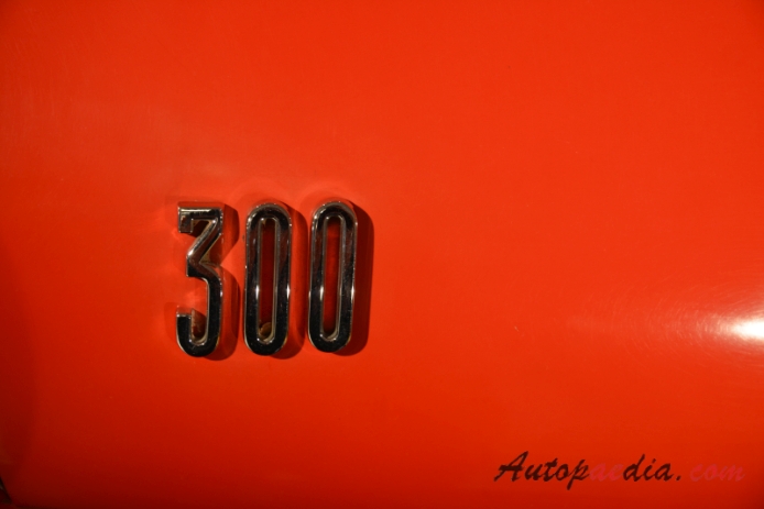 Chrysler 300 non-letter series 1st generation 1962-1964 (1962 convertible 2d), rear emblem  